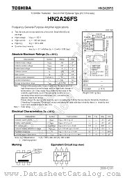 HN2A26FS datasheet pdf TOSHIBA