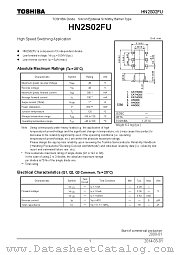 HN2S02FU datasheet pdf TOSHIBA