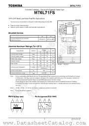 MT6L71FS datasheet pdf TOSHIBA