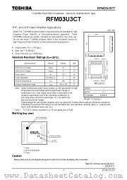 RFM03U3CT datasheet pdf TOSHIBA