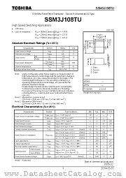 SSM3J108TU datasheet pdf TOSHIBA