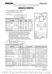 SSM3J109TU datasheet pdf TOSHIBA