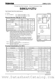 SSM3J112TU datasheet pdf TOSHIBA