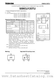 SSM3J130TU datasheet pdf TOSHIBA
