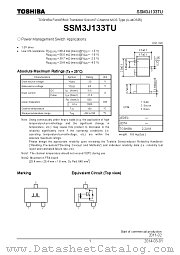 SSM3J133TU datasheet pdf TOSHIBA