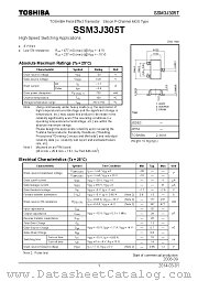 SSM3J305T datasheet pdf TOSHIBA