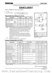 SSM3J306T datasheet pdf TOSHIBA