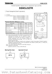 SSM3J327R datasheet pdf TOSHIBA