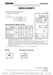 SSM3J35MFV datasheet pdf TOSHIBA