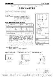 SSM3J46CTB datasheet pdf TOSHIBA