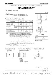 SSM3K15ACT datasheet pdf TOSHIBA