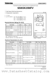 SSM3K35MFV datasheet pdf TOSHIBA