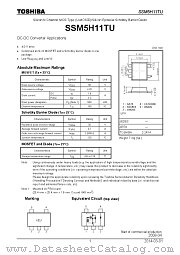SSM5H11TU datasheet pdf TOSHIBA