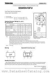 SSM5N15FU datasheet pdf TOSHIBA