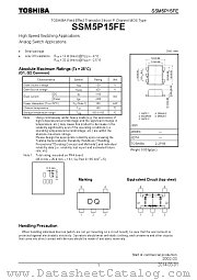 SSM5P15FE datasheet pdf TOSHIBA