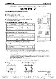 SSM6E03TU datasheet pdf TOSHIBA