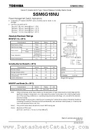 SSM6G18NU datasheet pdf TOSHIBA