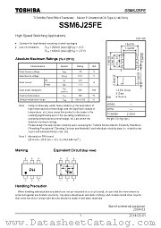 SSM6J25FE datasheet pdf TOSHIBA