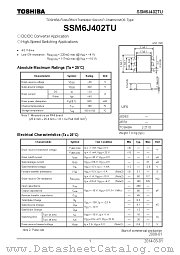 SSM6J402TU datasheet pdf TOSHIBA
