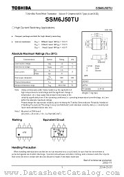 SSM6J50TU datasheet pdf TOSHIBA