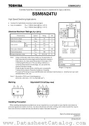SSM6N24TU datasheet pdf TOSHIBA