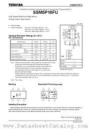 SSM6P16FU datasheet pdf TOSHIBA