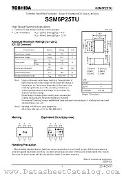 SSM6P25TU datasheet pdf TOSHIBA