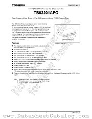 TB62201AFG datasheet pdf TOSHIBA