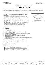 TB62D612FTG datasheet pdf TOSHIBA