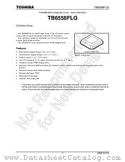 TB6558FLG datasheet pdf TOSHIBA
