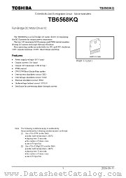TB6568KQ datasheet pdf TOSHIBA