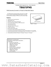 TB6575FNG datasheet pdf TOSHIBA