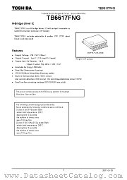 TB6617FNG datasheet pdf TOSHIBA