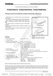 TC62D749BFNAG datasheet pdf TOSHIBA