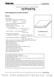 TC7731FTG datasheet pdf TOSHIBA