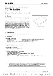 TC7761WBG datasheet pdf TOSHIBA