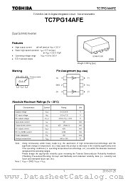 TC7PG14AFE datasheet pdf TOSHIBA