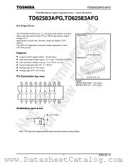 TD62583AFG datasheet pdf TOSHIBA