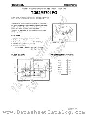 TD62M2701FG datasheet pdf TOSHIBA