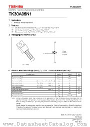 TK30A06N1 datasheet pdf TOSHIBA