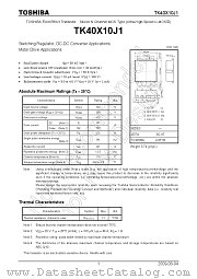 TK40X10J1 datasheet pdf TOSHIBA