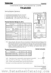 TK4A55D datasheet pdf TOSHIBA
