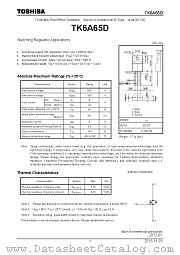 TK6A65D datasheet pdf TOSHIBA