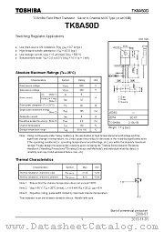 TK8A50D datasheet pdf TOSHIBA