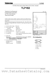 TLP182 datasheet pdf TOSHIBA