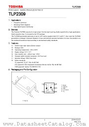 TLP2309 datasheet pdf TOSHIBA
