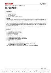 TLP351HF datasheet pdf TOSHIBA