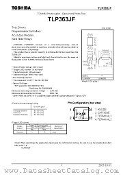 TLP363JF datasheet pdf TOSHIBA