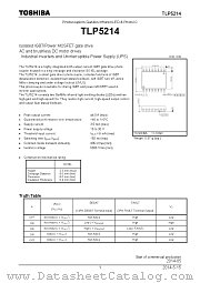 TLP5214 datasheet pdf TOSHIBA