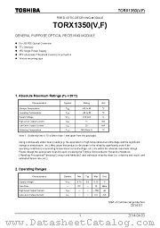 TORX1350(V,F) datasheet pdf TOSHIBA
